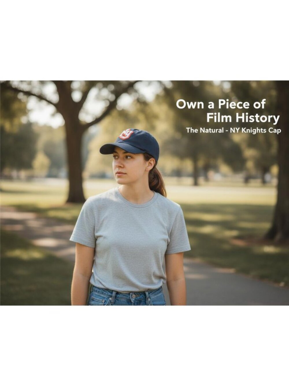 The Natural Hat New York Knights Baseball Cap Navy Roy Hobbs Movie Replica New - Picture 6 of 10